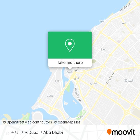 صالون المنسور map