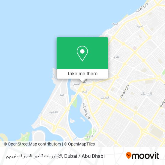 الاوتورينت لتأجير السيارات ش.م.م map