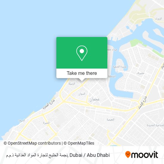 نجمة الخليج لتجارة المواد الغذائية ذ.م.م map