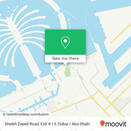 Sheikh Zayed Road, Exit # 13 map