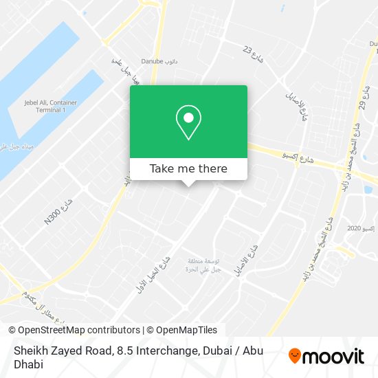 Sheikh Zayed Road, 8.5 Interchange map