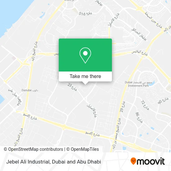 Jebel Ali Industrial map