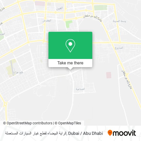 الراية البيضاء لقطع غيار السيارات المستعملة map