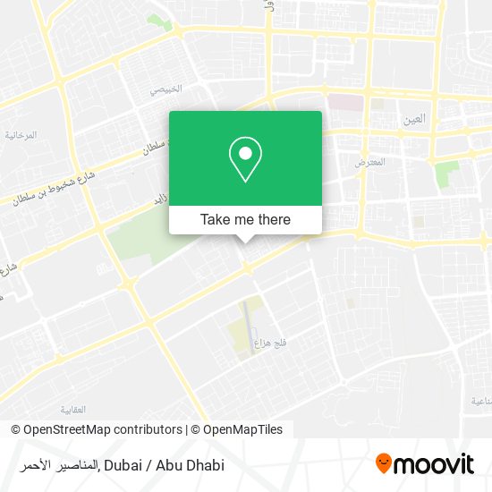 المناصير الأحمر map