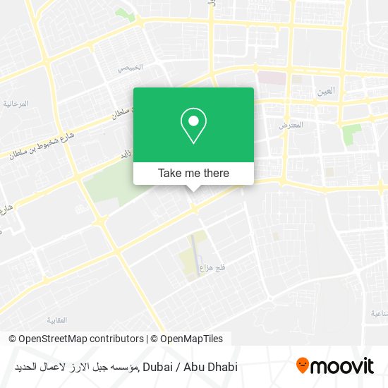 مؤسسه جبل الارز لاعمال الحديد map