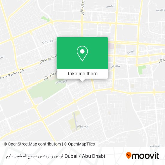 لوتس ريزيدنس مجمع المعلمين بلوم map