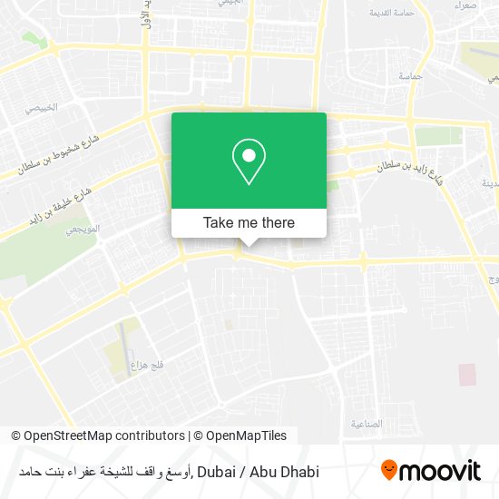 أوسغ واقف للشيخة عفراء بنت حامد map