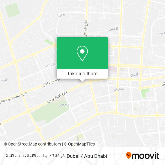 شركة التدريبات واللقم للخدمات الفنية map