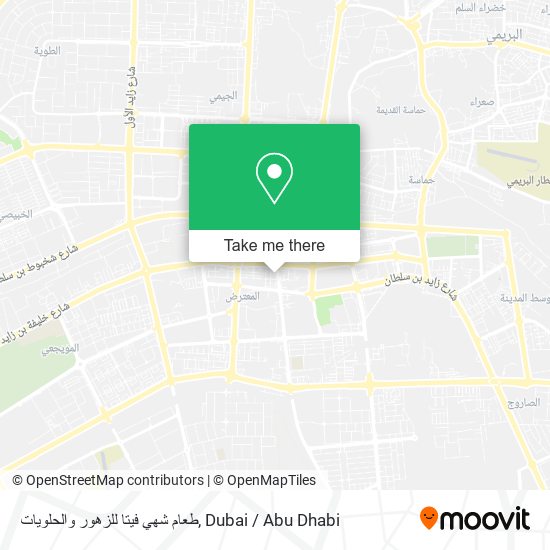 طعام شهي فيتا للزهور والحلويات map