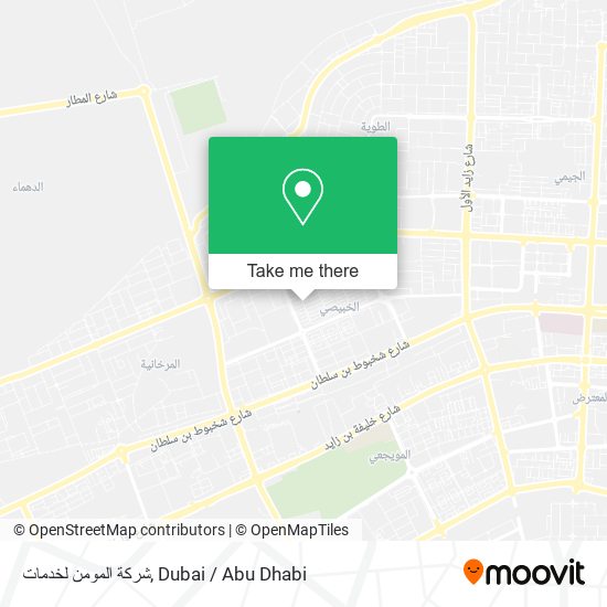 شركة المومن لخدمات map