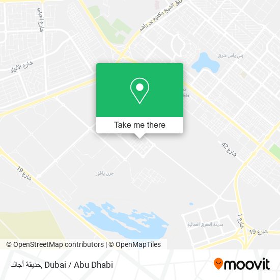 حديقة أجاك map