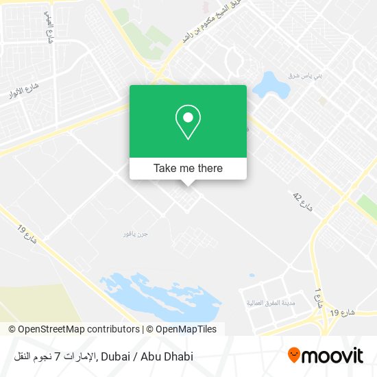 الإمارات 7 نجوم النقل map