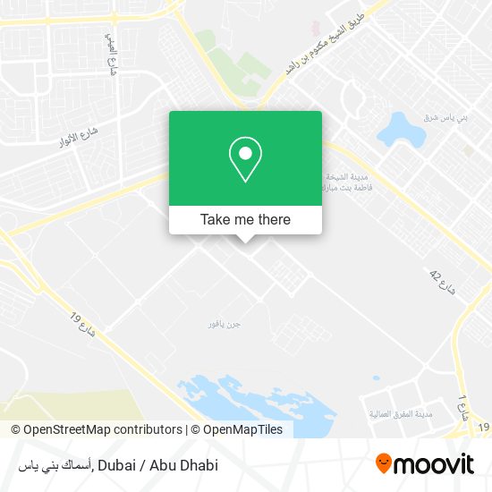 أسماك بني ياس map