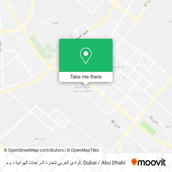 الوادي الغربي لتجارة الدراجات الهوائية ذ م م map