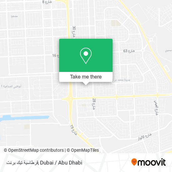 قرطاسية تيك برنت map