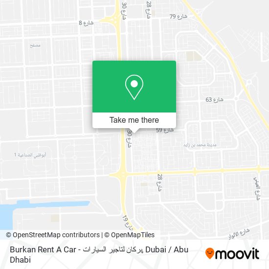 Burkan Rent A Car - بركان لتاجير السيارات map