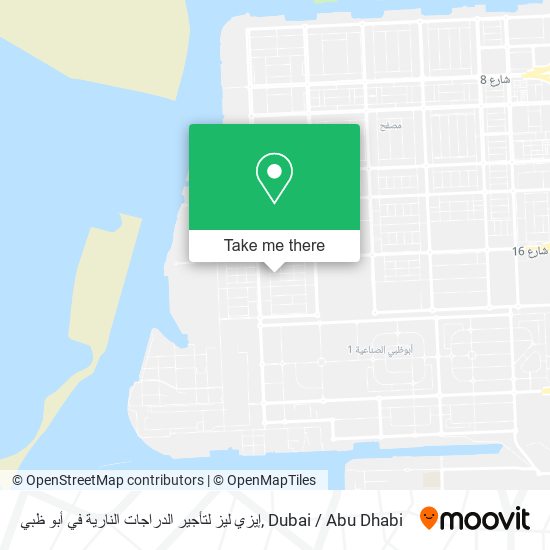 إيزي ليز لتأجير الدراجات النارية في أبو ظبي map