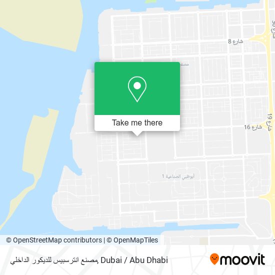 مصنع انترسبيس للديكور الداخلي map