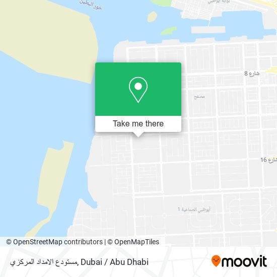 مستودع الامداد المركزي map