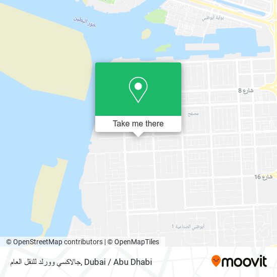 جالاكسي وورلد للنقل العام map
