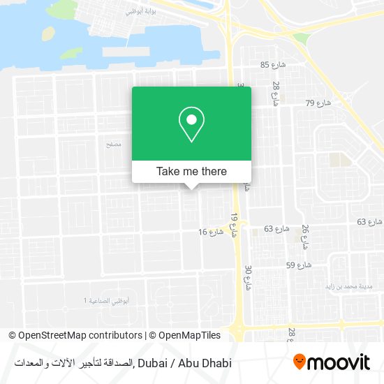 الصداقة لتأجير الآلات والمعدات map