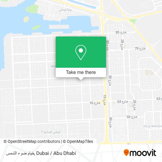 خيام ضوء الشمس map