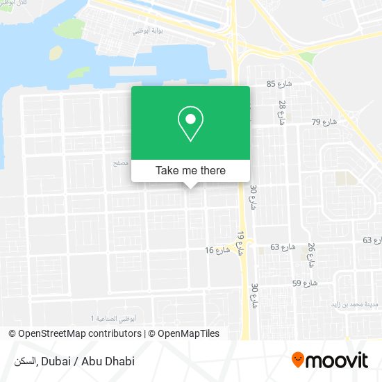 السكن map