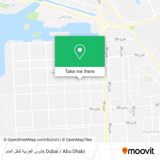فانوس الغربية للنقل العام map