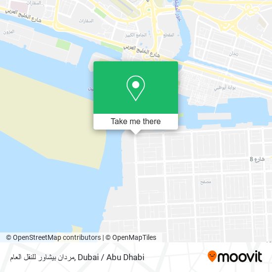 مردان بيشاور للنقل العام map