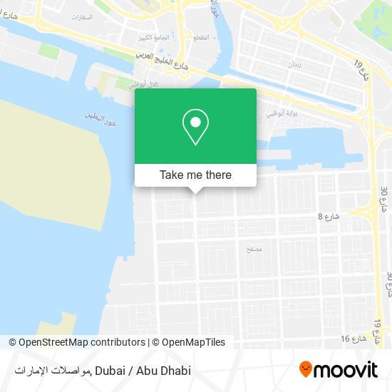 مواصلات الإمارات map