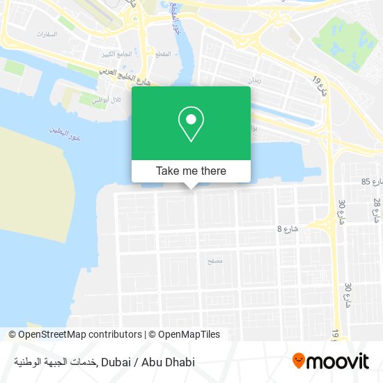 خدمات الجبهة الوطنية map