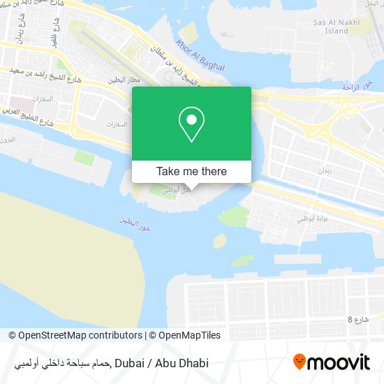 حمام سباحة داخلي أولمبي map