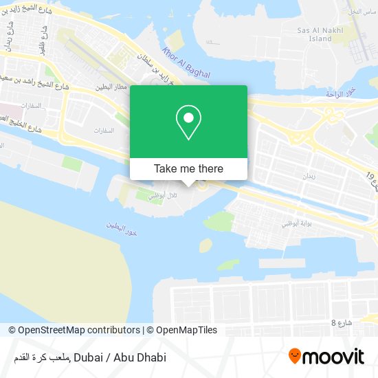 ملعب كرة القدم map