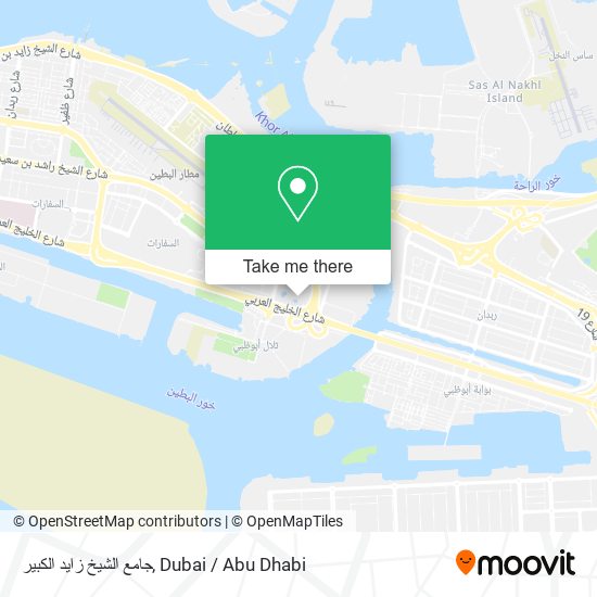 جامع الشيخ زايد الكبير map