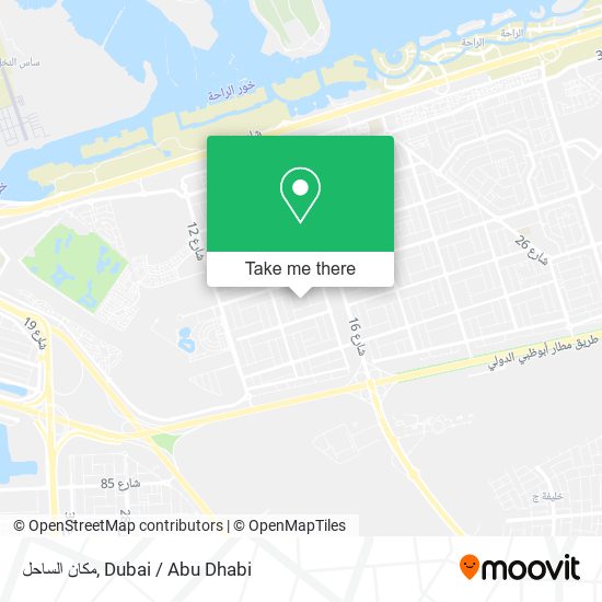 مكان الساحل map