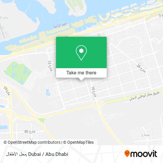محل الأطفال map