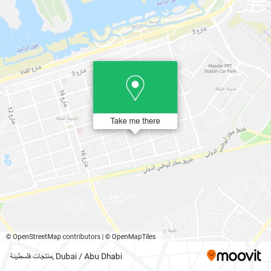 منتجات فلسطينة map