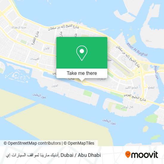 أدنيك مارينا لمواقف السيارات إي map