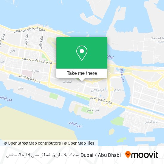 ميديكلينيك طريق المطار مبنى إدارة المستشفى map