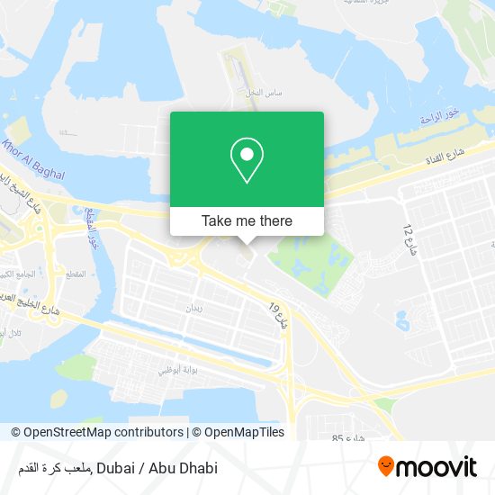 ملعب كرة القدم map