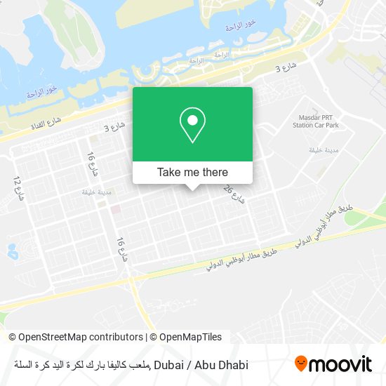 ملعب كاليفا بارك لكرة اليد كرة السلة map