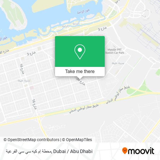 محطة إم كيه سي سي الفرعية map