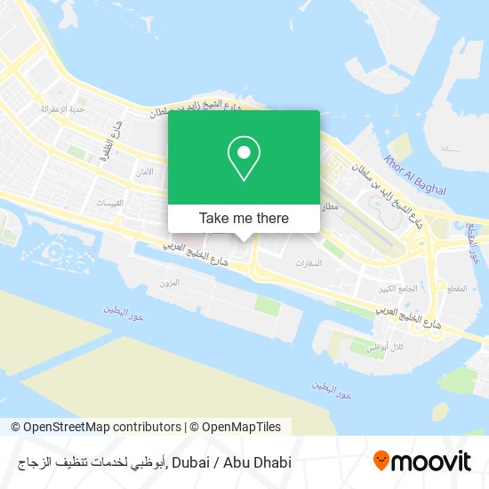 أبوظبي لخدمات تنظيف الزجاج map