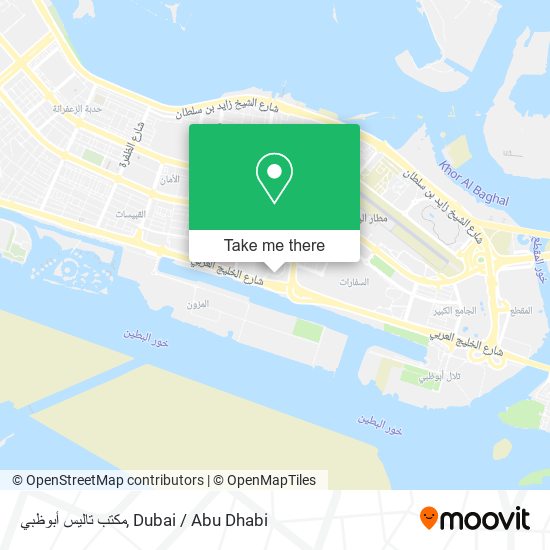 مكتب تاليس أبوظبي map