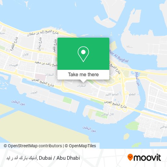 أدنيك بارك آند رايد map
