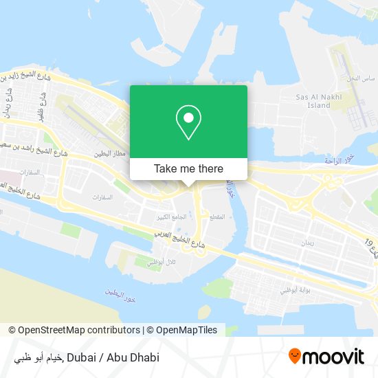 خيام أبو ظبي map