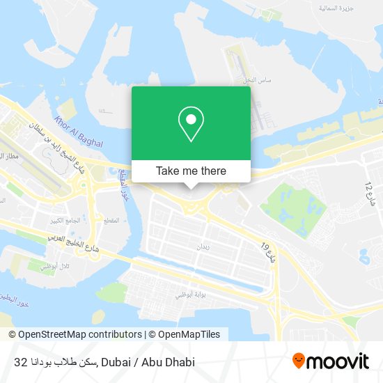 32 سكن طلاب بودانا map