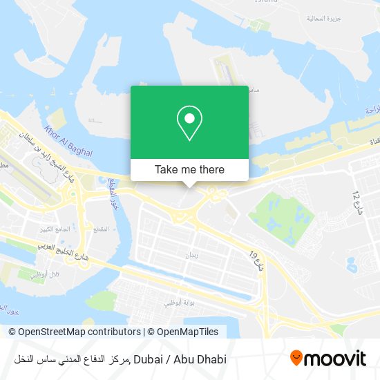 مركز الدفاع المدني ساس النخل map