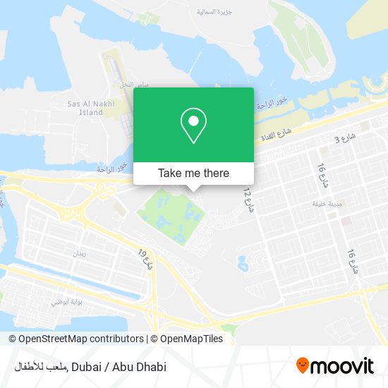 ملعب للأطفال map