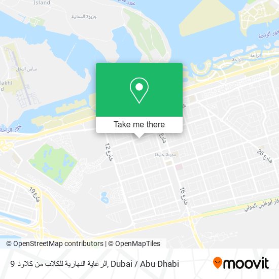 الرعاية النهارية للكلاب من كلاود 9 map